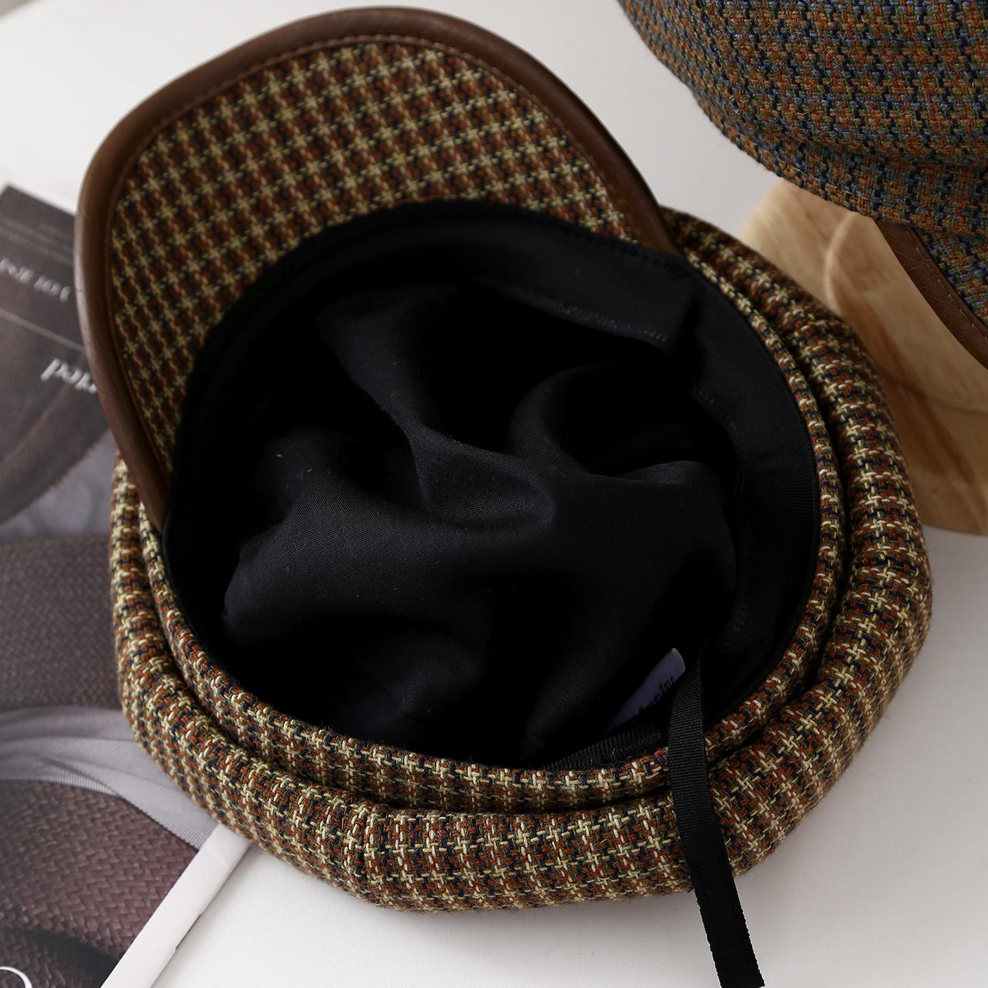 Casquette-gavroche-a-carreaux-pour-femme-picture-5