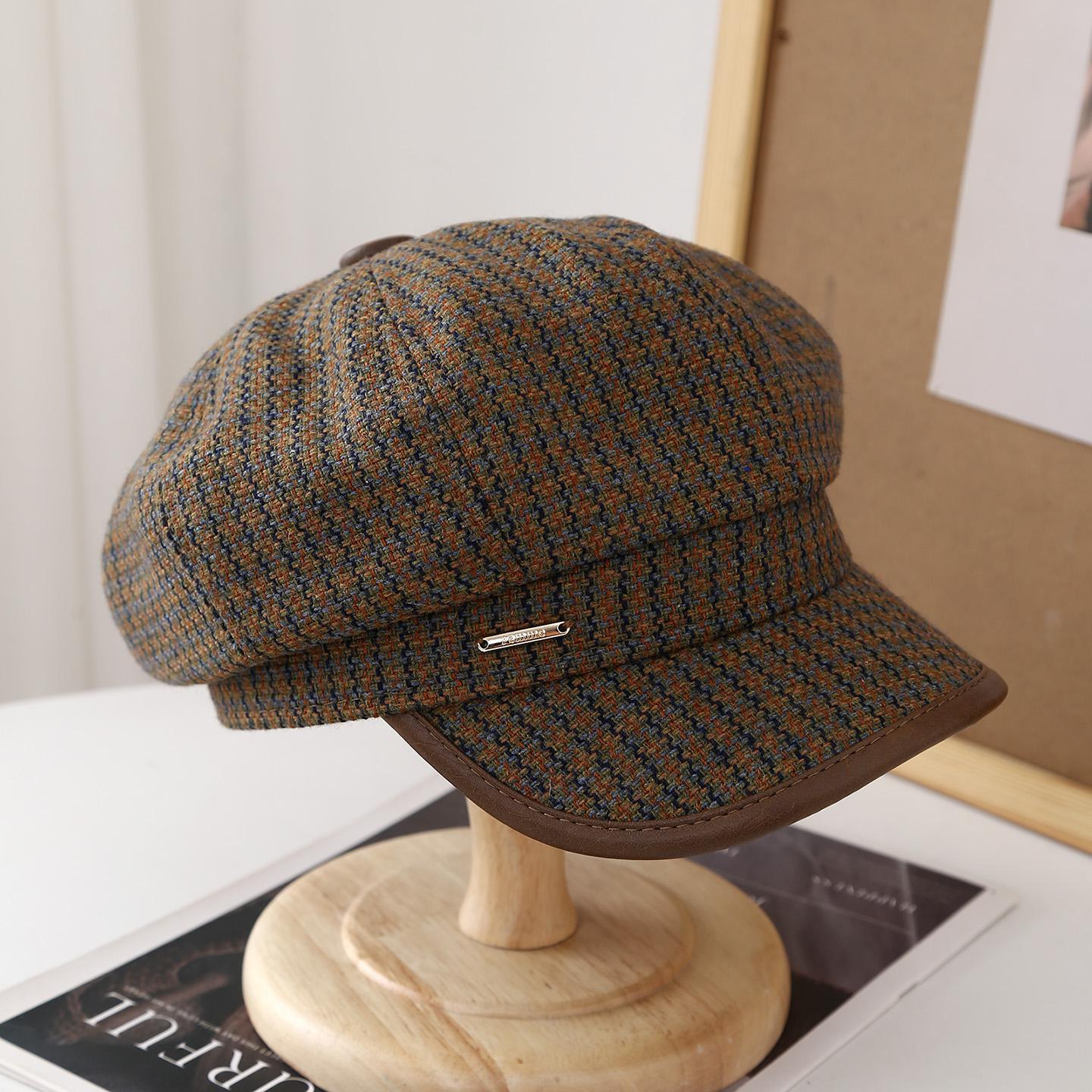 Casquette-gavroche-a-carreaux-pour-femme-picture-6