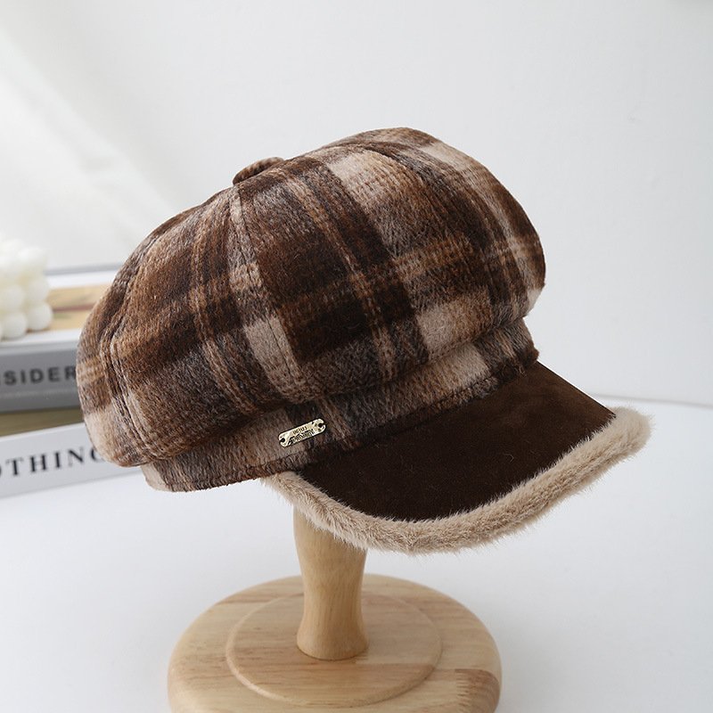 Casquette-gavroche-a-fausse-fourrure-picture-1