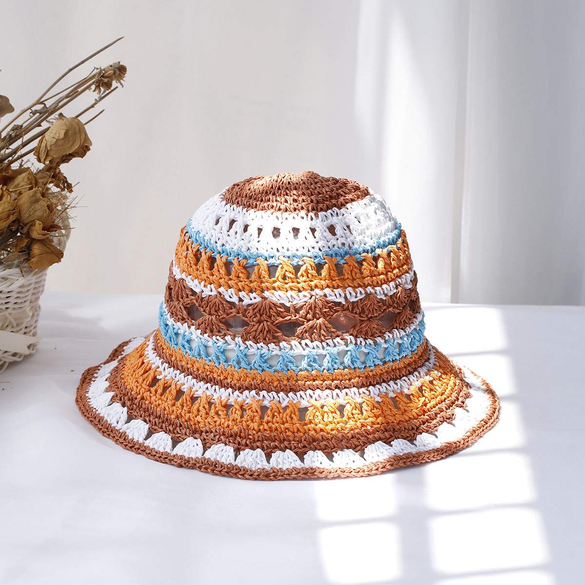 Chapeau-bob-paille-a-rayures-picture-1