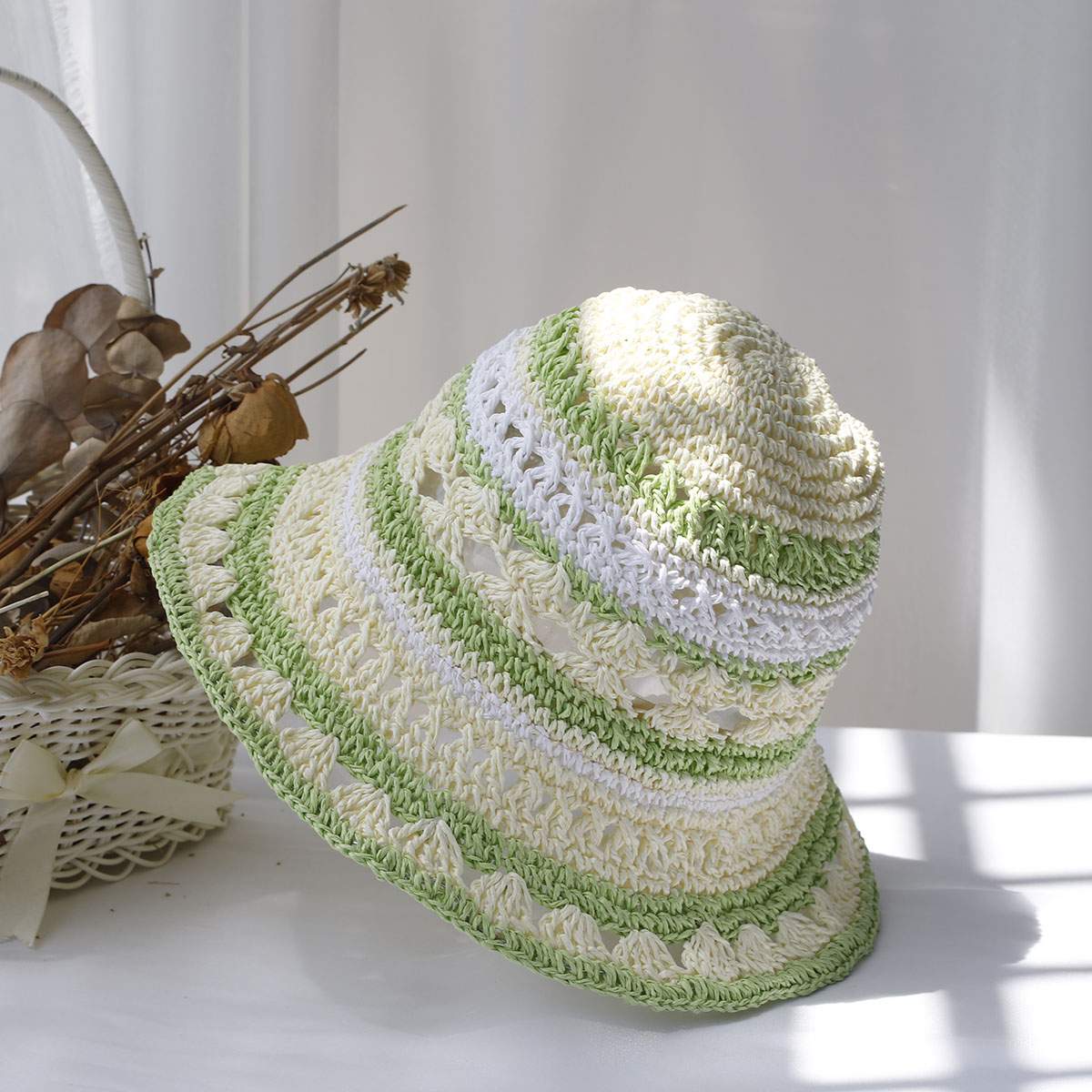 Chapeau-bob-paille-a-rayures-picture-6