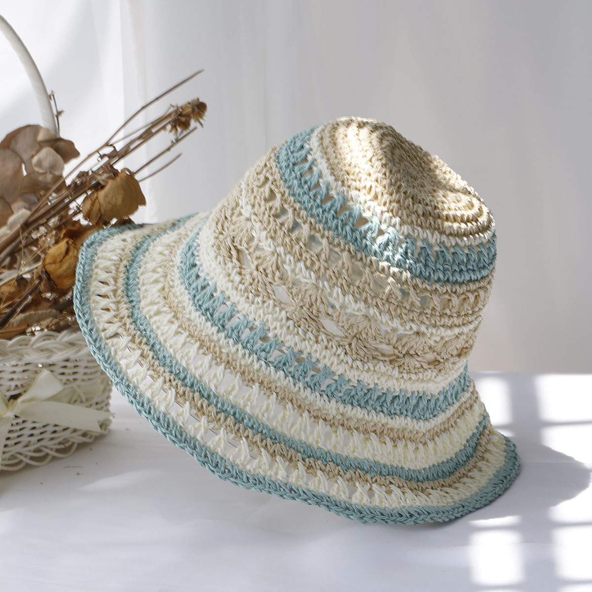 Chapeau-bob-paille-a-rayures-picture-7