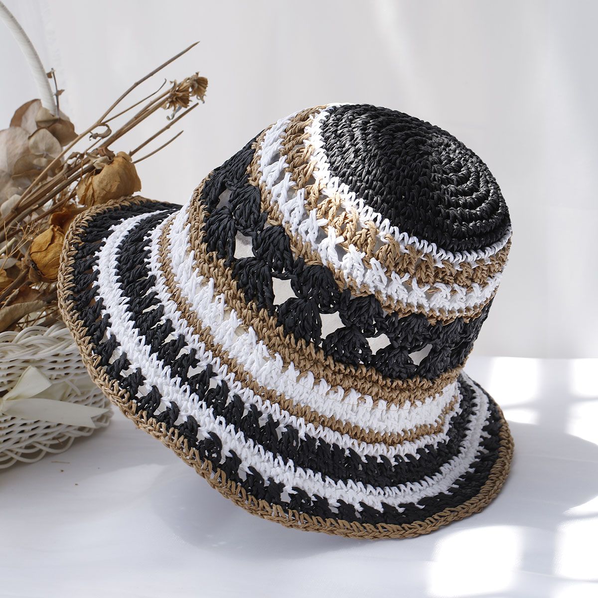 Chapeau-bob-paille-a-rayures-picture-8