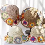 Chapeau-de-paille-a-carres-fleuris-picture-3