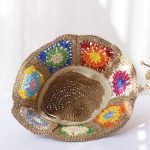 Chapeau-de-paille-a-carres-fleuris-picture-4