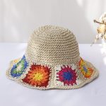 Chapeau-de-paille-a-carres-fleuris-picture-6