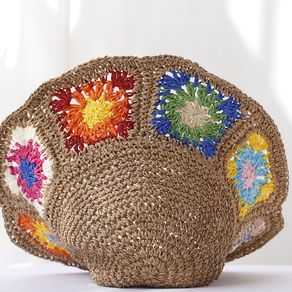 Chapeau-de-paille-a-carres-fleuris-picture-8