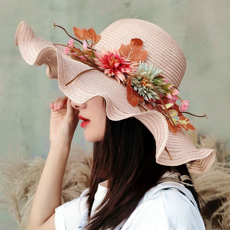 Chapeau-de-paille-orne-de-fleurs-picture-2