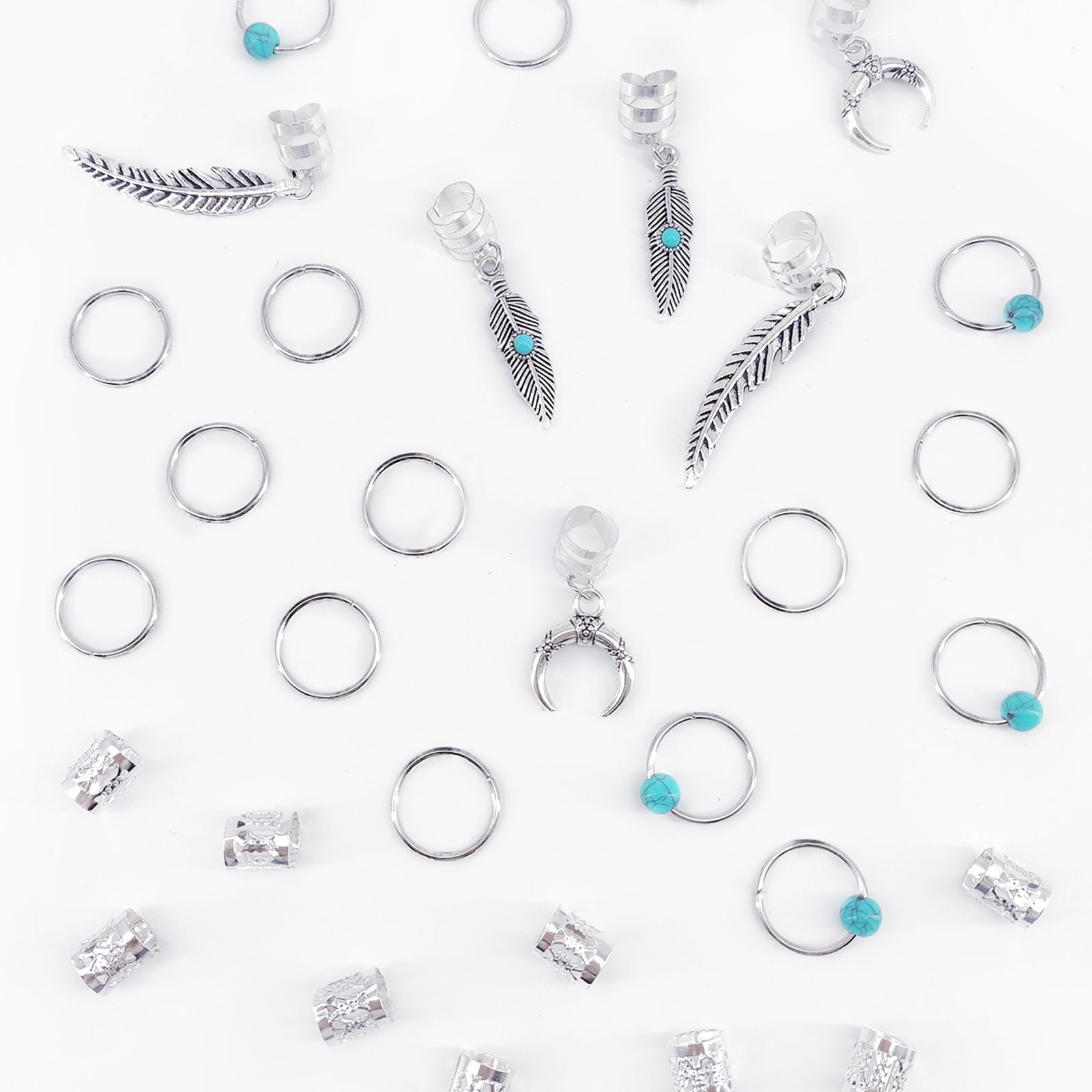 Lot-de-31-bijoux-de-cheveux-boheme-picture-5