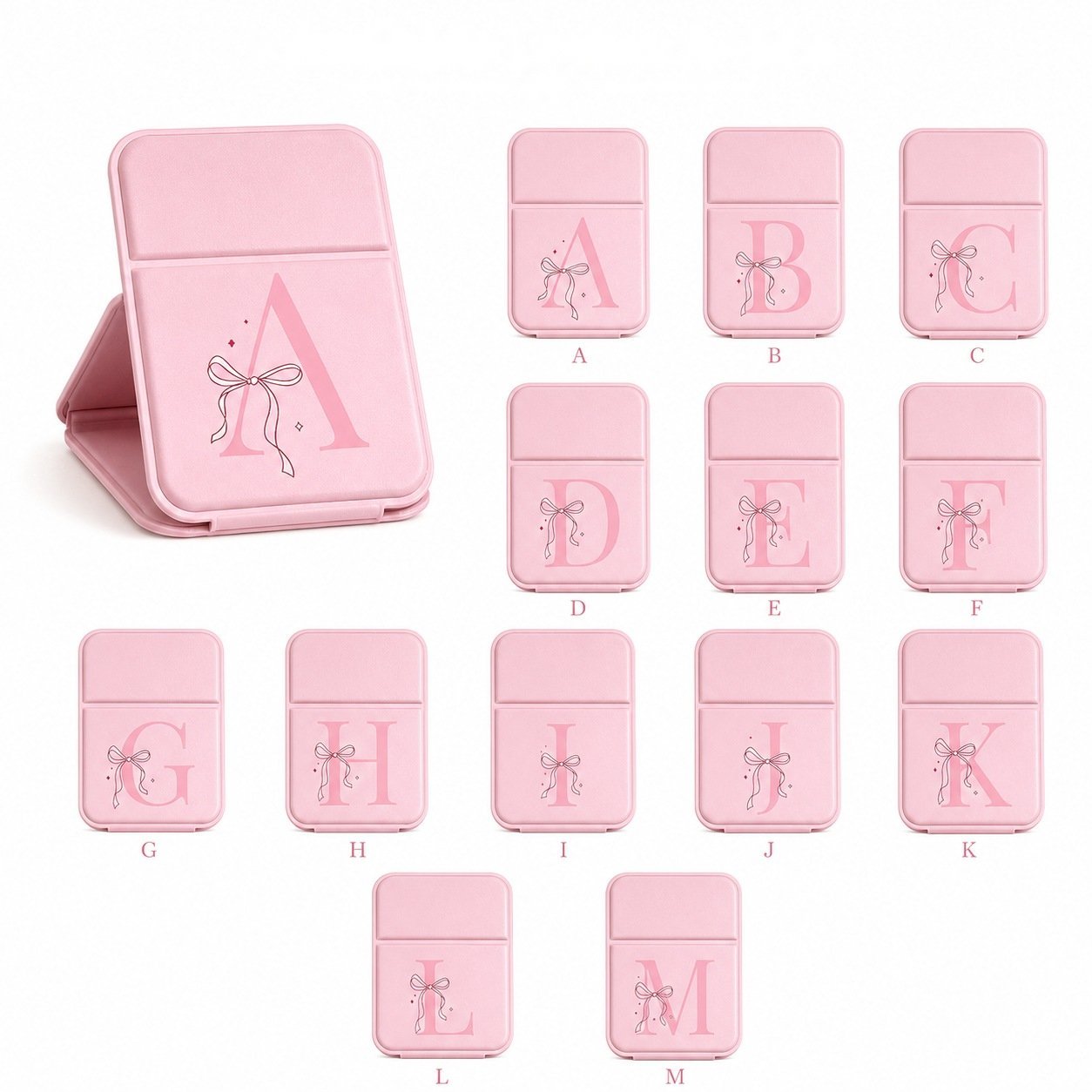 Miroir-pliable-rose-avec-initiale-picture-2-1