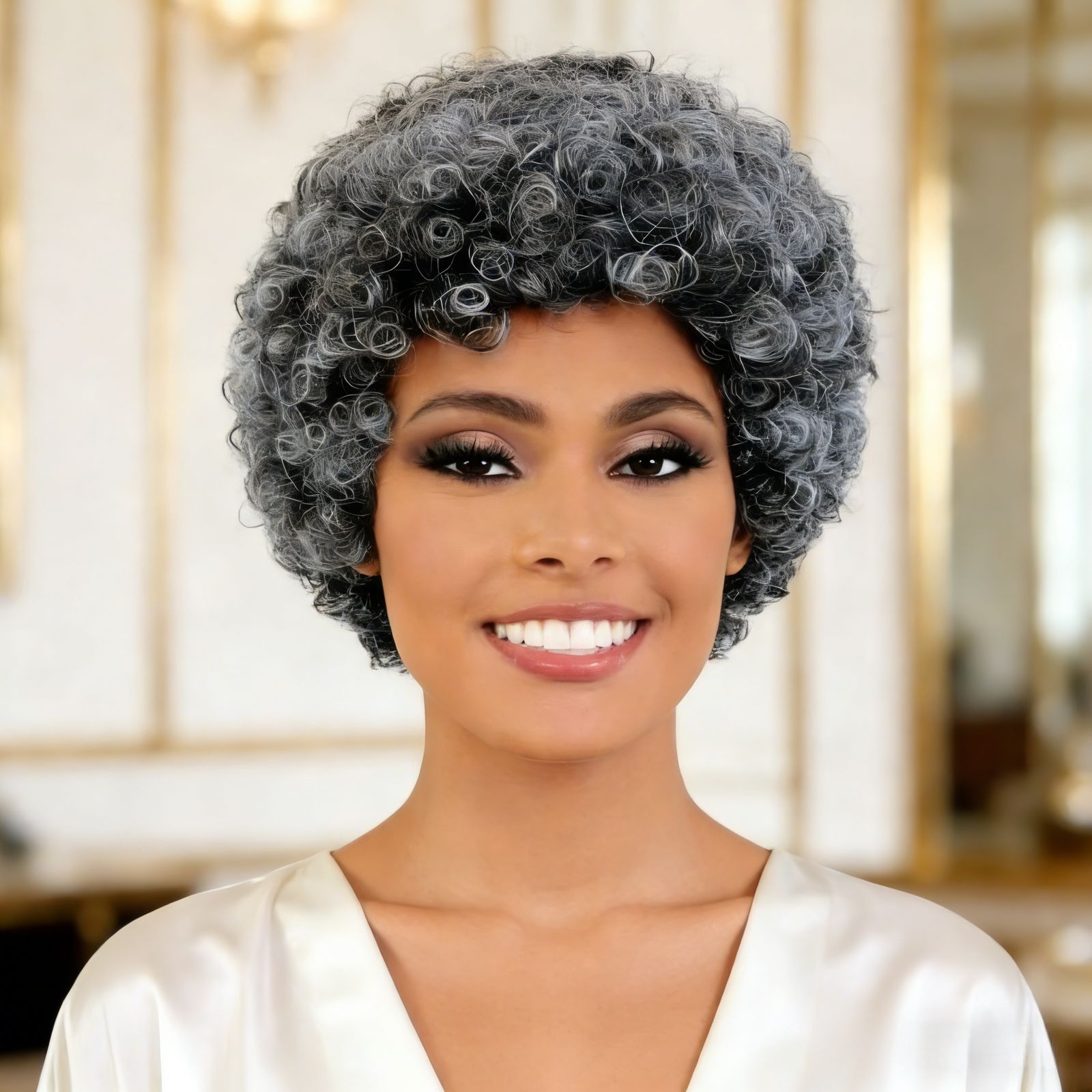 Perruque-grise-femme-en-cheveux-humains-picture-2