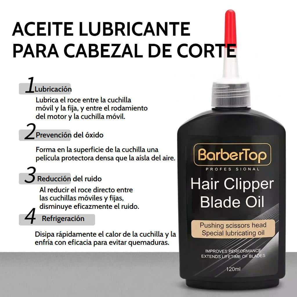Aceite lubricante para cuchillas de cortapelos de 120 ml