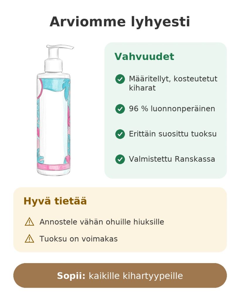 Arviomme lyhyesti: Acticurl-leave-in kiharille, vahvuudet ja tiedettävää
