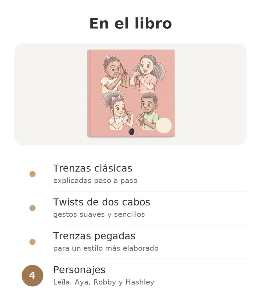 Libro Aprender a trenzar el pelo afro Contenido del libro aprender a trenzar el pelo afro: trenzas clásicas, twists de dos cabos, trenzas pegadas