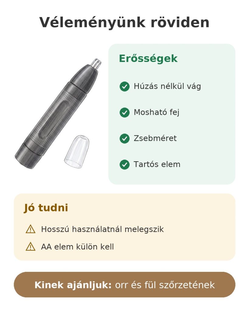 Véleményünk röviden: BaByliss orr- és fülszőrvágó: erősségek, tudnivalók és ideális használat