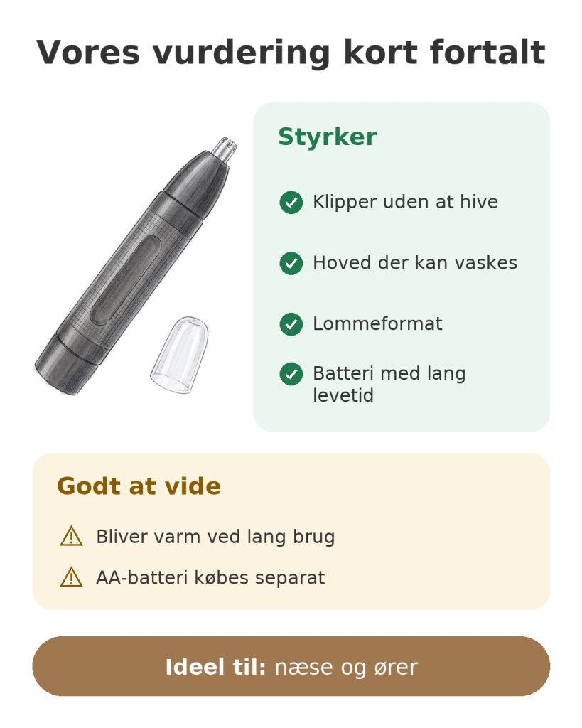 Næse- og ørehårstrimmer BaByliss E650E Vores vurdering kort fortalt af BaByliss trimmer til næse og ører: styrker, ting at vide og ideel brug