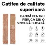 Bentiță antiderapantă pentru perucă cu velcro reglabil