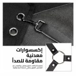 مريلة حلاق من قماش القطن بحمّالات متقاطعة قابلة للتعديل