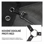 Holičská zástěra z bavlněného plátna s nastavitelnými zkříženými ramínky