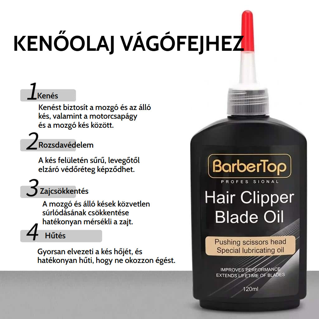 Kenőolaj hajvágógép pengékhez, 120 ml