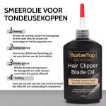 Smeerolie voor tondeusemessen van 120 ml
