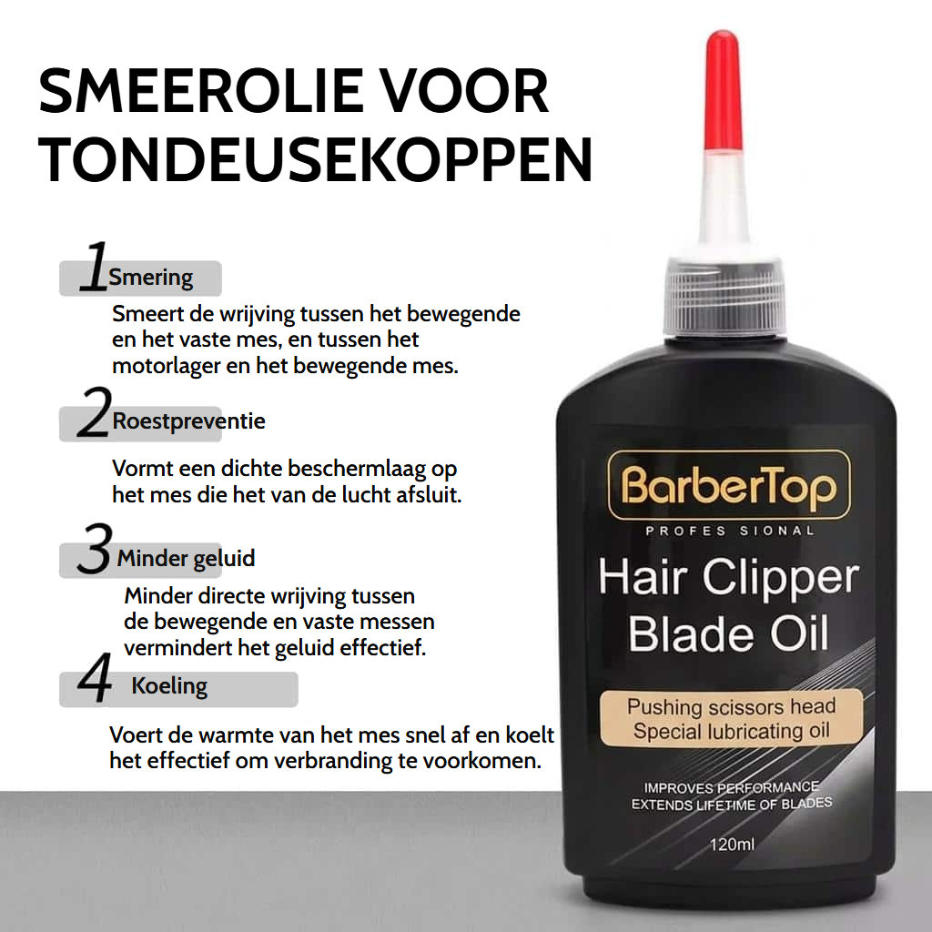 Smeerolie voor tondeusemessen van 120 ml