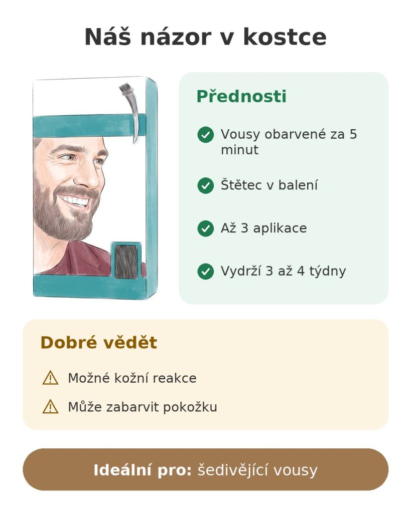 Náš názor v kostce na barvu na vousy pro muže