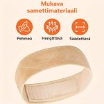Liukumaton peruukkipanta säädettävällä tarranauhalla