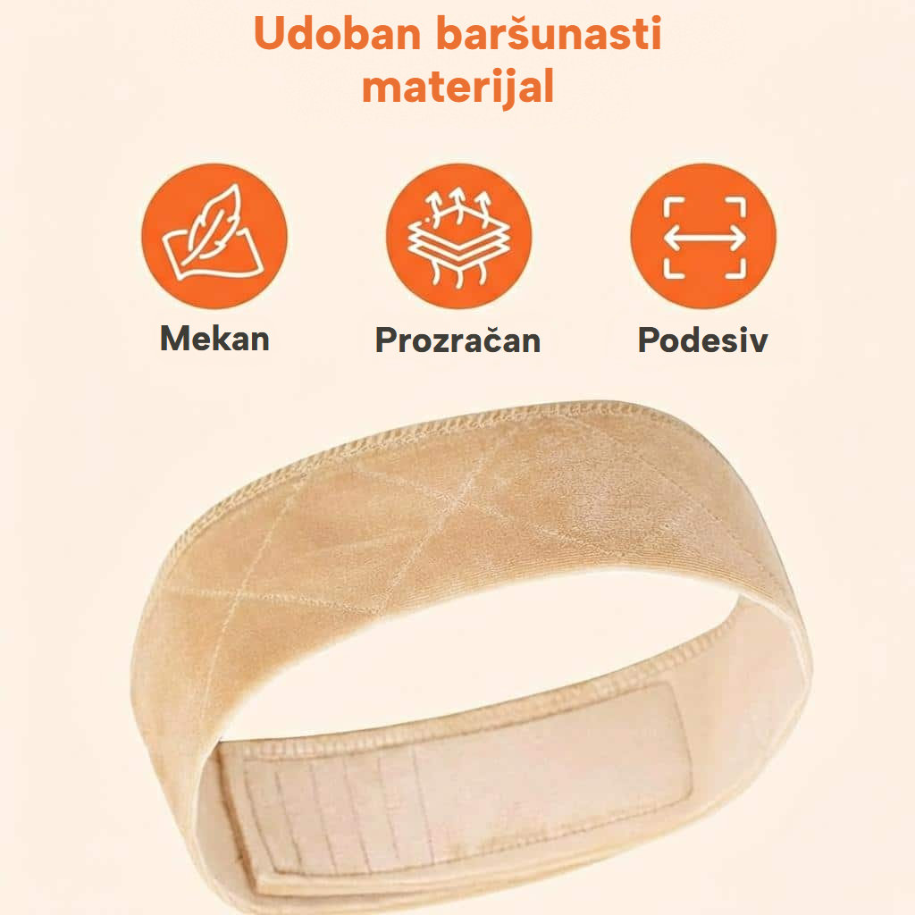 Protuklizna traka za perike s podesivom čičak trakom
