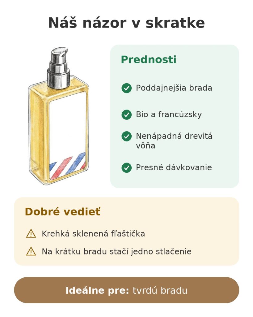 Náš názor v skratke na bio olej na bradu Sapiens