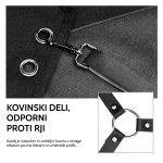 Brivski predpasnik iz bombažnega platna s prekrižanimi nastavljivimi naramnicami