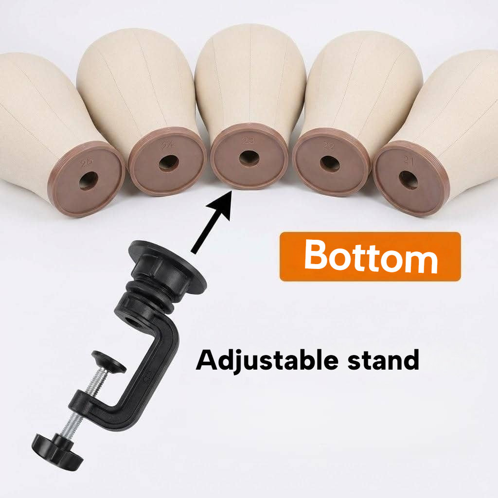 Wig head stand kit with accessories