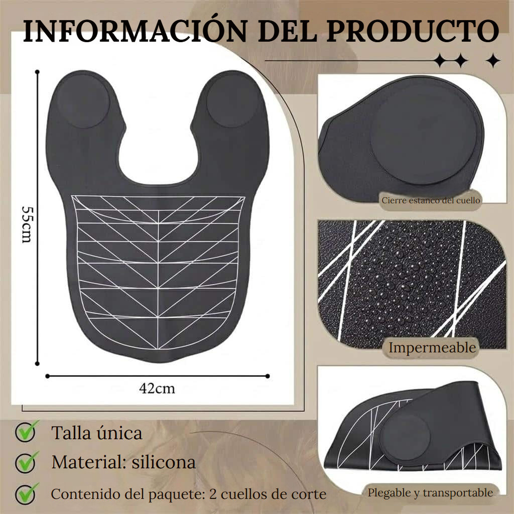Capa de corte impermeable de motivo geométrico para salón