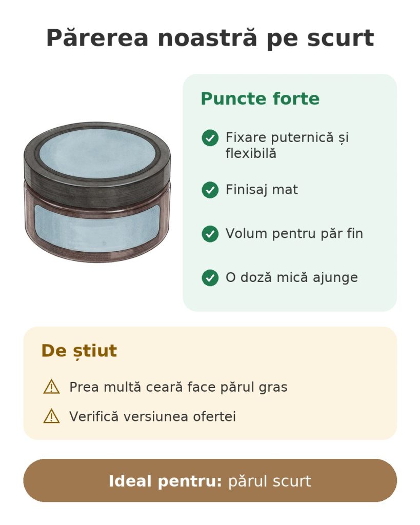 Părerea noastră pe scurt despre ceară de coafat American Crew Fiber