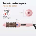 Cepillo térmico alisador, rizador y voluminizador con pantalla LED