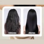 Self-cleaning detangling brush with thickened teeth for curly hair