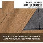 Delantal de barbero de lona de algodón con tirantes cruzados ajustables