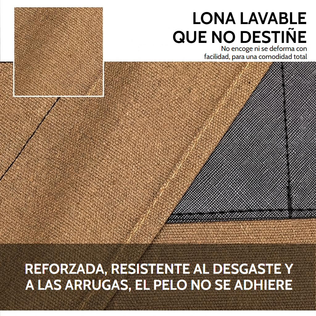Delantal de barbero de lona de algodón con tirantes cruzados ajustables