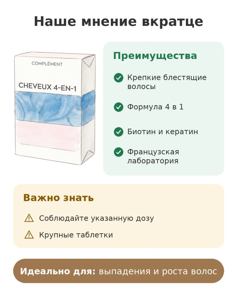 Наше мнение вкратце о добавке для волос Granions Pro Keracys