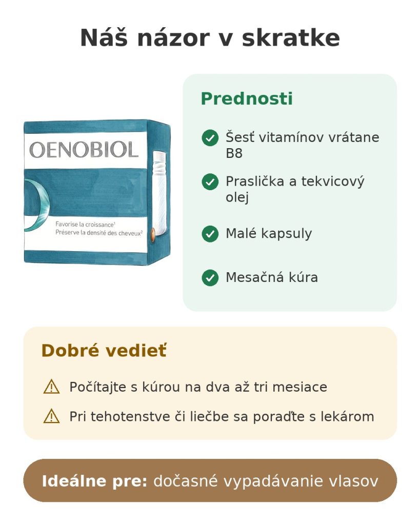 Náš názor v skratke na doplnok stravy Oenobiol Hair Expert