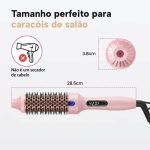 Escova térmica alisadora, modeladora e volumizadora com ecrã LED