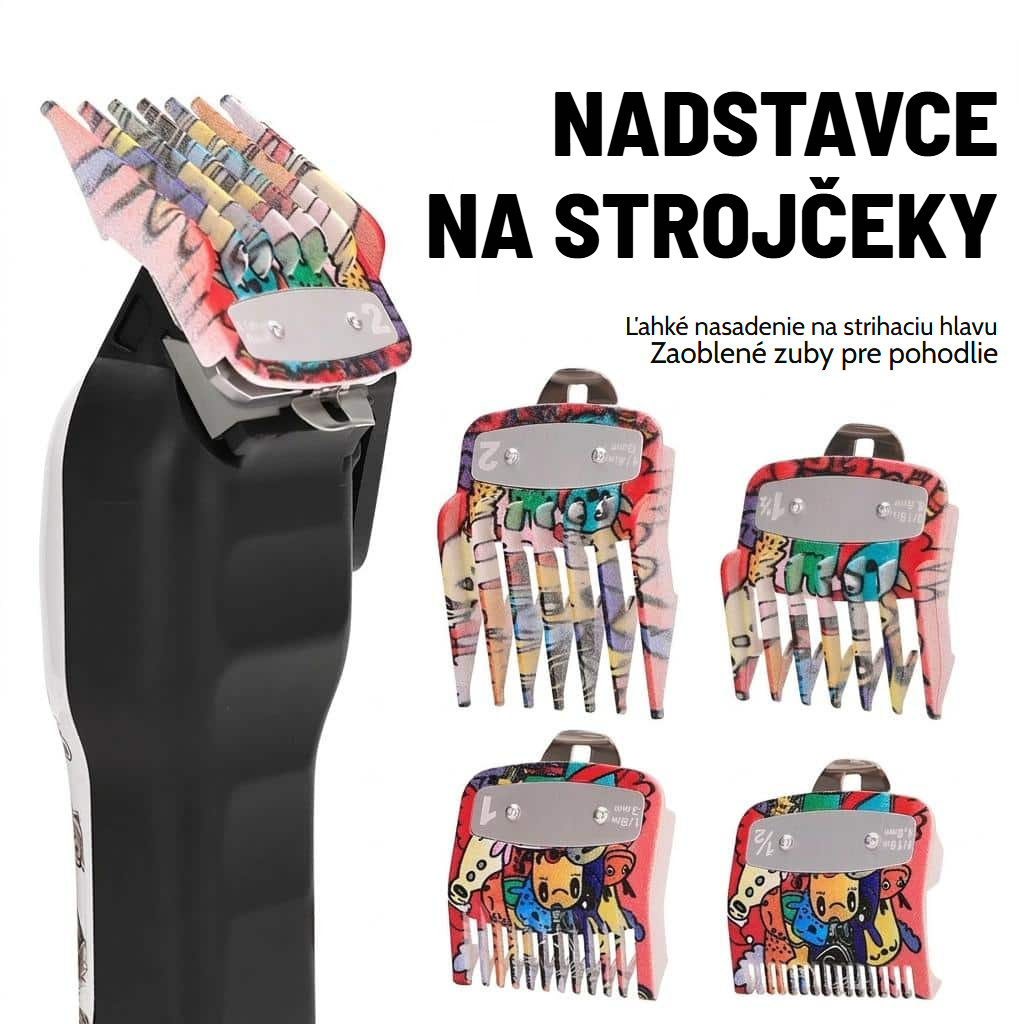 Sada nástavcov na strojček s viacfarebnými vzormi