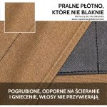 Fartuch barberski z bawełnianego płótna z regulowanymi szelkami krzyżowymi