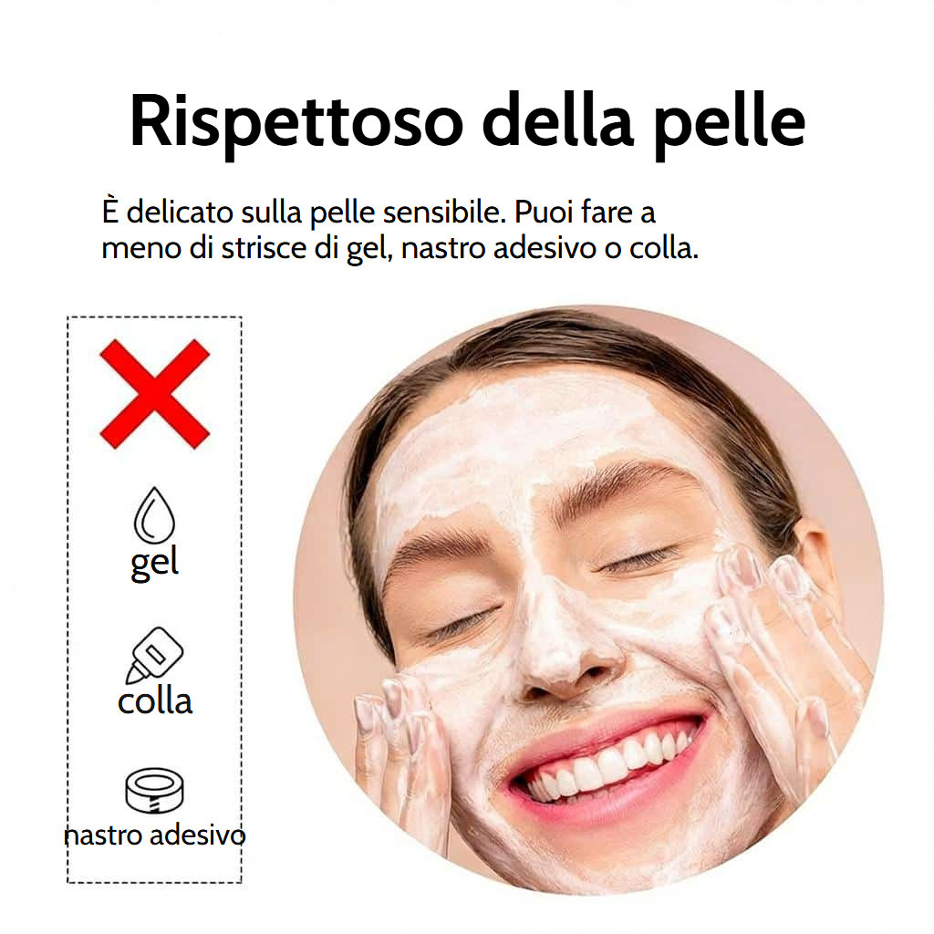 Fascia antiscivolo per parrucca con velcro regolabile