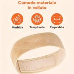 Fascia antiscivolo per parrucca con velcro regolabile