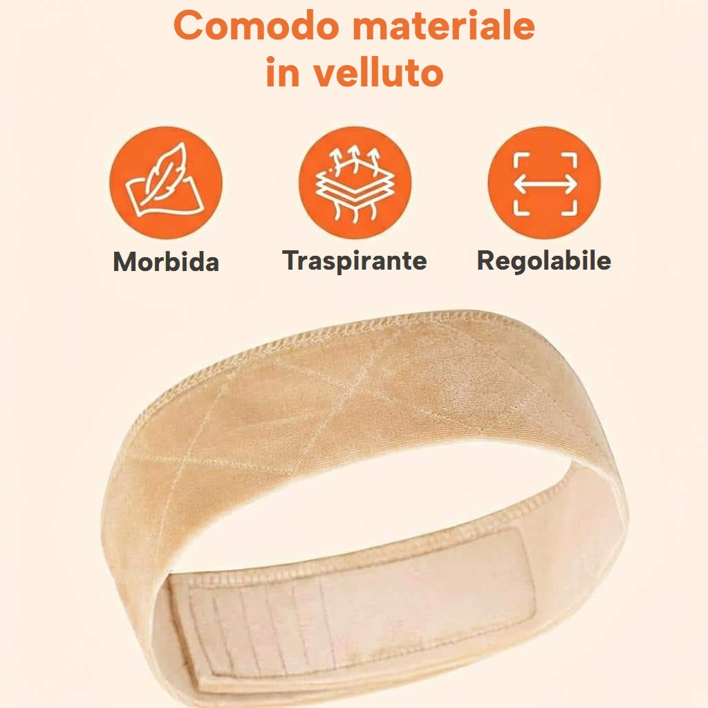 Fascia antiscivolo per parrucca con velcro regolabile