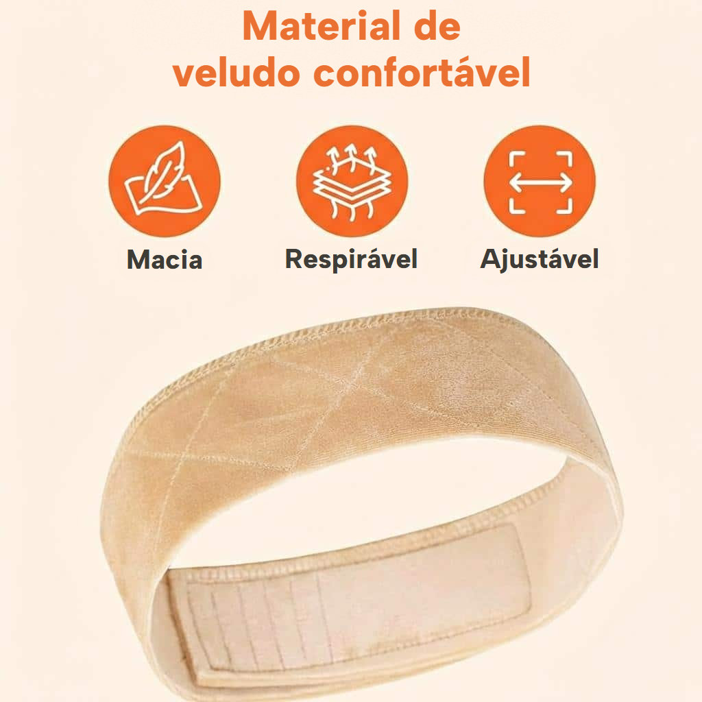 Faixa antiderrapante para peruca com velcro ajustável