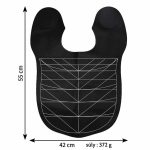 Vízálló geometrikus mintás vágókendő szalonba - Fekete fehér vonalakkal