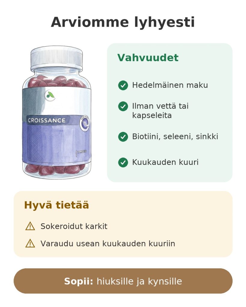 Arviomme lyhyesti: Forcapil-purukarkit hiuksille ja kynsille – vahvuudet, huomioitavaa ja sopivuus