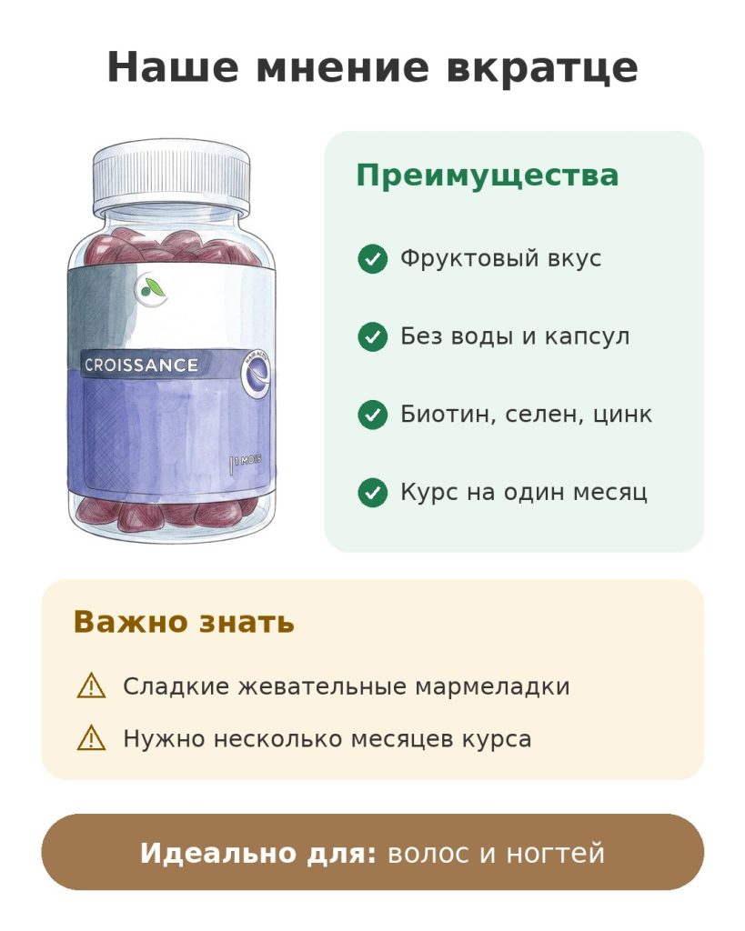 Наше мнение вкратце о жевательных мармеладках Forcapil с биотином, селеном и цинком